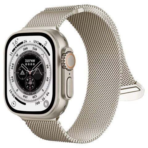Alogy Stahlarmband für Apple Watch 38/40/41 mm Edelstahl Moonlight