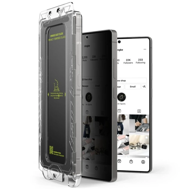 Szkło Prywatności do Samsung Galaxy S25 Ultra Ringke Easy Slide 2-Pack Filtr Polaryzacyjny