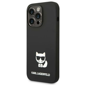 Etui ochronne na telefon Karl Lagerfeld KLHCP14LSLCTBK do Apple iPhone 14 Pro 6,1" hardcase czarny/black Silicone Choupette Body