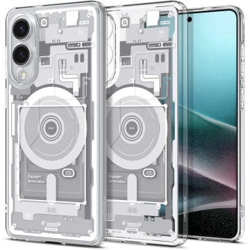 Spigen Ultra Hybrid MagSafe Galaxy S25 Edge Print Weiße Hülle – Hybridschutz