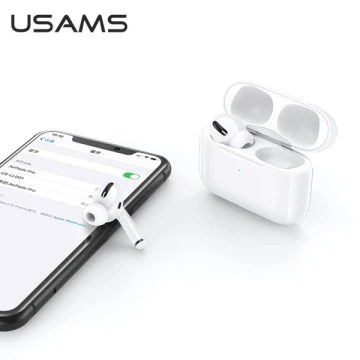 Słuchawki Bluetooth 5.0 USAMS TWS Emall Series bezprzewodowe biały/white BHUYM01 (US-YM001)