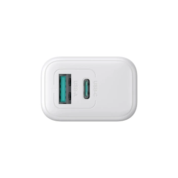Joyroom USB-C / USB-A 20W PD / QC 3.0 Netzwerkladegerät - Weiß