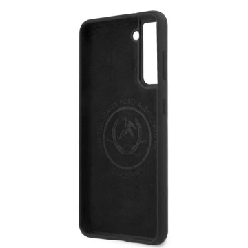 US Polo Silicone On Tone Handyhülle für Samsung Galaxy S21 schwarz/schwarz