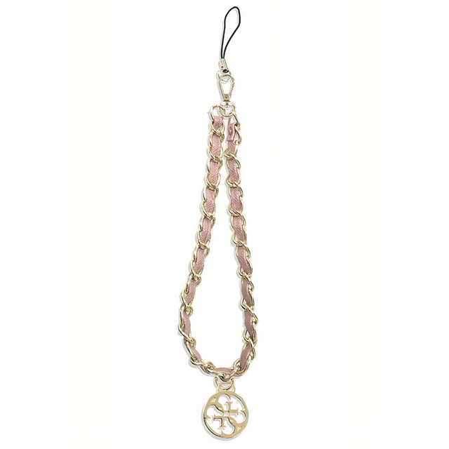 Ratet mal, Anhänger GUSTSAS4P Phone Strap pink / pink Chain Metal 4G Charm