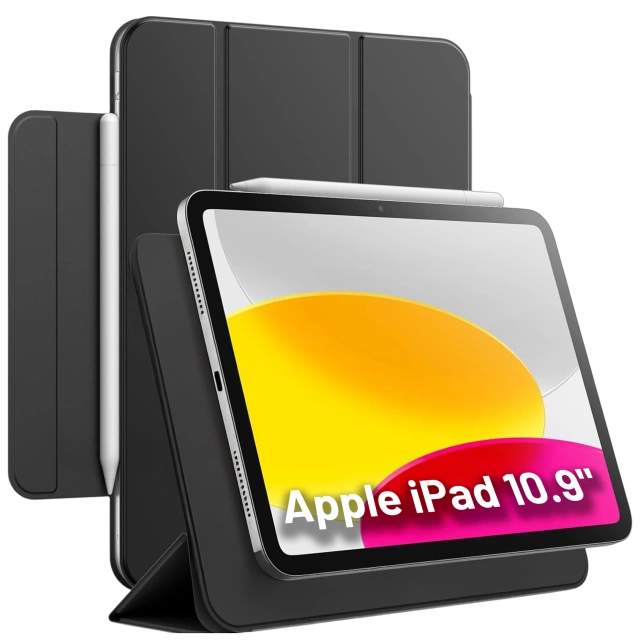 Etui magnetyczne 360 do Apple iPad 10 10.9” 2022 / iPad 11 A16  11” 2025 Alogy Magnetic 360 Case obudowa ochronna na tablet Czarne