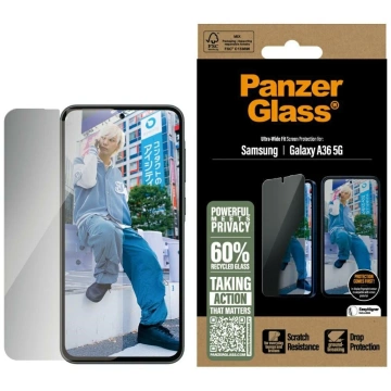 Gehärtetes Glas für Samsung Galaxy A36 5G PanzerGlass Ultra-Wide Fit Privacy