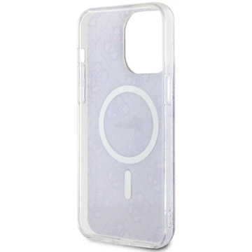 Guess GUHMP14XH4STU Handyhülle für Apple iPhone 14 Pro Max 6,7 Zoll Lila/Lila Hardcase 4G MagSafe