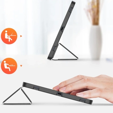 Dux Ducis Domo faltbare Hülle mit Platz für einen Eingabestift für Samsung Galaxy Tab S9 Plus, schwarz