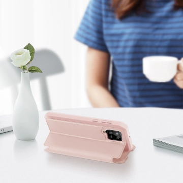 DUX DUCIS Skin X Holster Cover mit Flip Cover für Samsung Galaxy A42 5G pink
