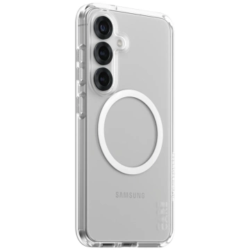 Samsung Galaxy S25 CARE von PanzerGlass Flagship Urban Combat White QI Transparent Case
