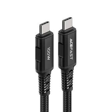 Acefast kabel USB Typ C - USB Typ C 2m, 100W (20V/5A) czarny (C4-03 Black)