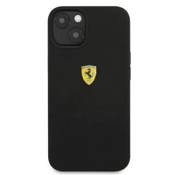 Etui na telefon Ferrari iPhone 13 mini 5,4" czarny/black hardcase Silicone