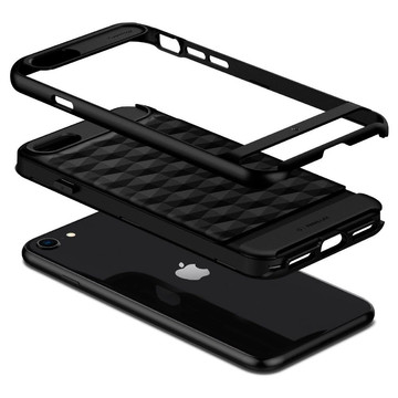 Etui Caseology Parallax für Apple iPhone 7 / 8 / SE 2020 / 2022 Mattschwarz