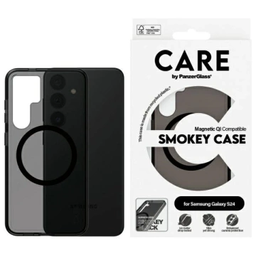 Etui do Samsung Galaxy S24 CARE von PanzerGlass Flagship QI Case Smoke