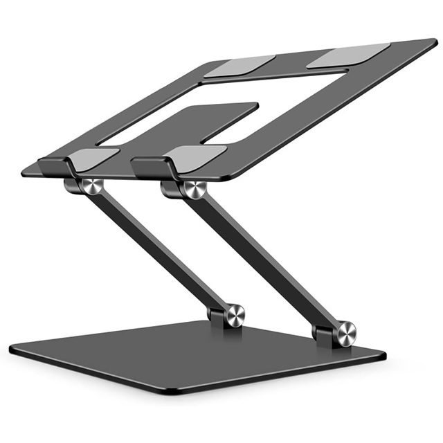 Stojak na laptopa Macbook'a 17 podstawka stolik uchwyt składany regulowany aluminiowy na biurko Alogy Grafitowy