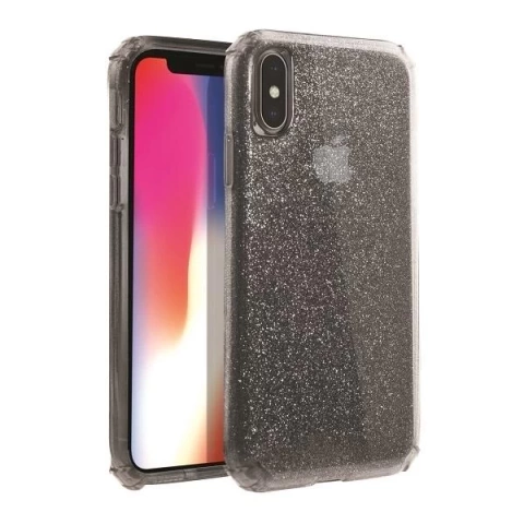 UNIQ Hülle Clarion Tinsel iPhone Xs Max schwarz / Dampfrauch