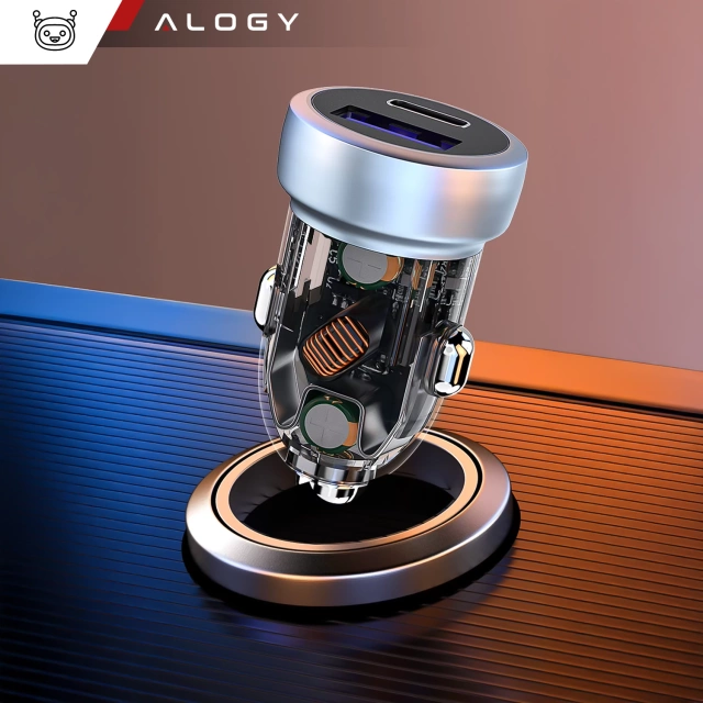 Ładowarka samochodowa Szybkie ładowanie QC3.0 PowerDelivery PD Alogy Car Charger 33W USB USB-C