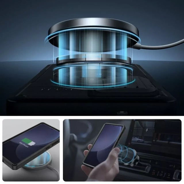 Etui do Samsung Galaxy S25 Ultra obudowa ochronna Tech-Protect Kevlar MagSafe+ Black