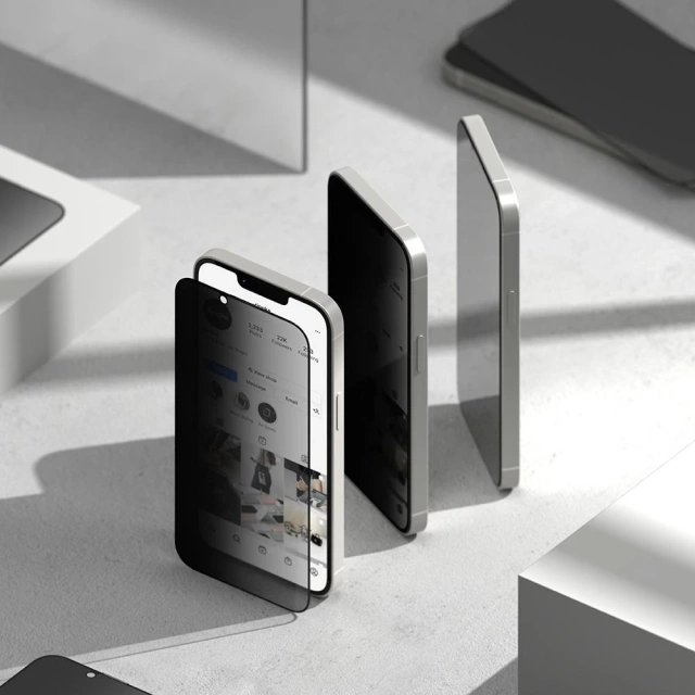 iPhone 16e Sichtschutzglas Ringke Easy Slide 2er-Pack Sichtschutz