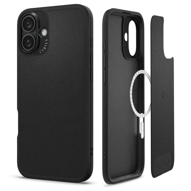 Etui do iPhone 16 Spigen Cyrill Kajuk Mag MagSafe Czarny