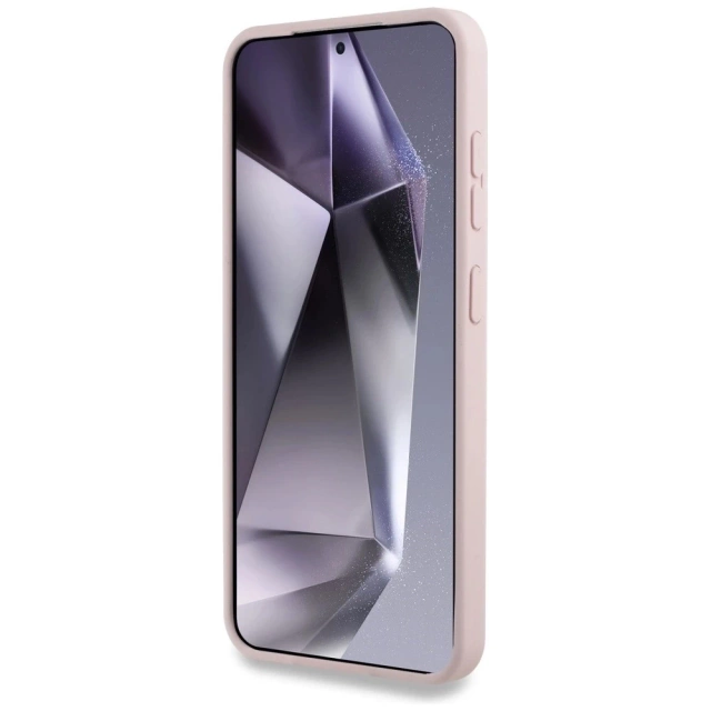 Etui do Samsung Galaxy S25 Plus Różowy Karl Lagerfeld Silicone Double Heads And Circle MagSafe