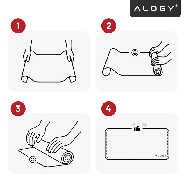 Podkładka na biurko 120×60 cm – antypoślizgowa mata ochronna z eleganckiej ekoskóry PU, pod mysz i klawiaturę, stylowa i trwała – Alogy WorkMat™ Różowa