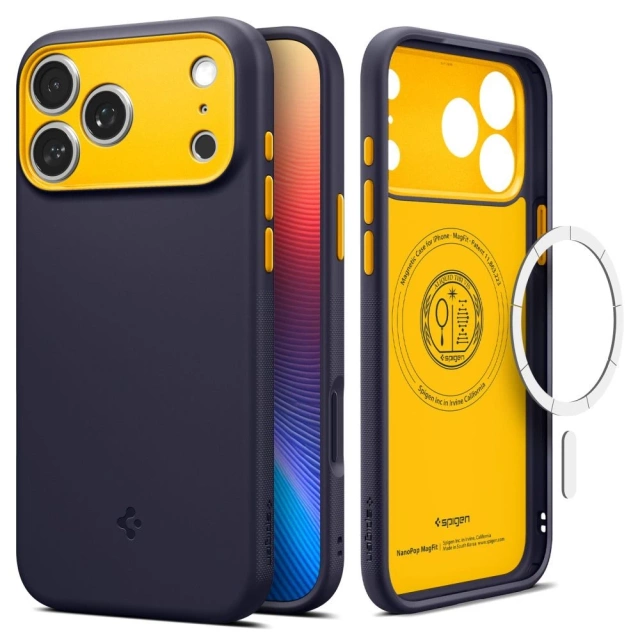 Etui Ochronne do iPhone 17 Pro Spigen Nano Pop MagSafe Blueberry Navy