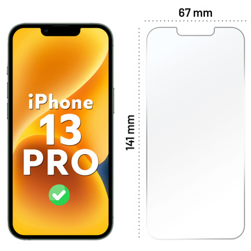 Hybridglas für Apple iPhone 13 Pro Display Alogy Flexi Glass 9H Case Friendly Flachbildschirm