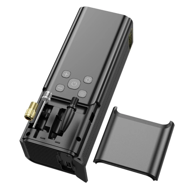 HOCO Przenośny Bezprzewodowy Kompresor / Sprężarka 5000mAh ZP7 Czarny