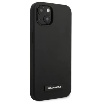 Karl Lagerfeld KLHCP13SSLMP1K iPhone 13 mini 5,4" Hardcase Czarny/Schwarz Silikonplakette