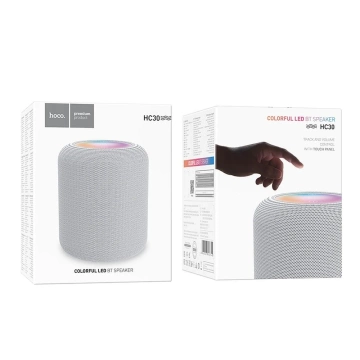 HOCO HC30 Bluetooth-Lautsprecher 5 W RGB LED Grau Tragbar