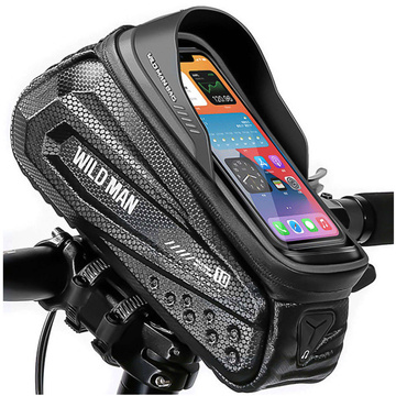 Fahrradtasche Wildman Front Frame Bicycle Bag ES10X Lenkerhalter für Telefon 1,2l Schwarz