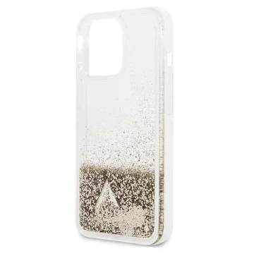 Etui Guess GUOHCP14LGLHFLGO für Apple iPhone 14 Pro 6,1" złoty/gold Hardcase Glitter Charms