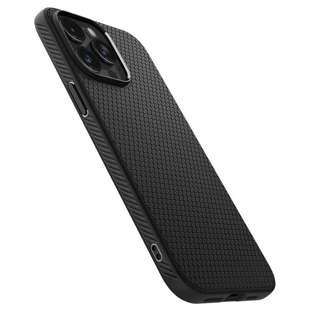 Etui do iPhone 15 Pro Max Spigen Liquid Air Case obudowa plecki ochronne Matte Black + Szkło