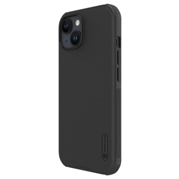 Nillkin Super Frosted Shield Pro verstärkte Hülle für iPhone 15 Plus – Schwarz