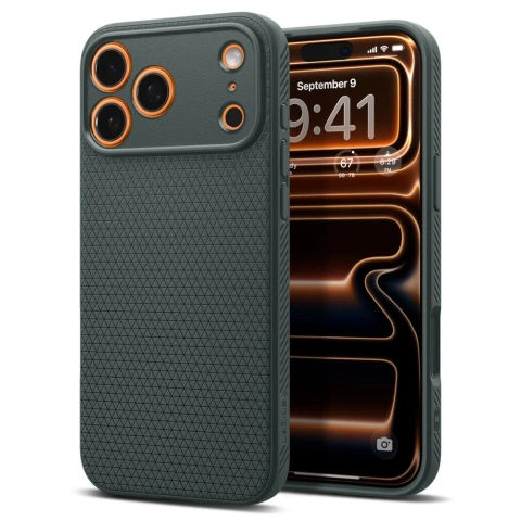Etui Ochronne do iPhone 17 Pro Max Spigen Liquid Air Abyss Green