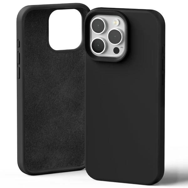 Mercury Silikonhülle für iPhone 16 Pro Max 6,9" Schwarz