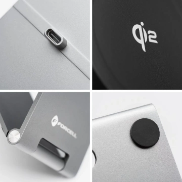 Flip Charge Qi2 MagSafe 15W USB-C Induktives Ladegerät aus Aluminium