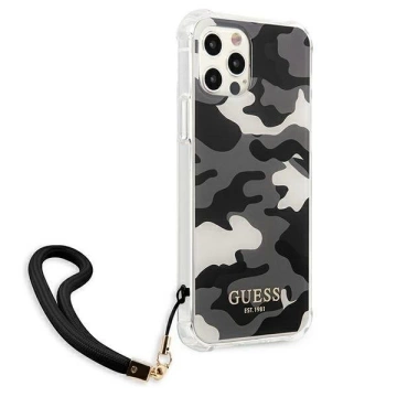 Guess GUHCP12LKSARBK iPhone 12 Pro Max 6,7" Czarny/Black Hardcase Camo Collection