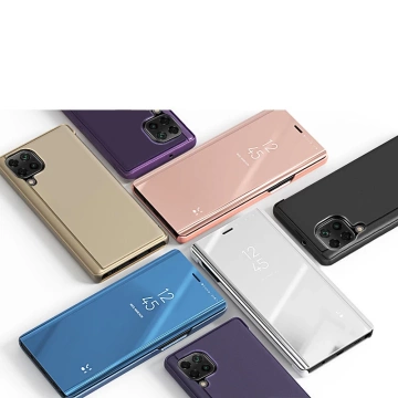 Clear View Case Flip Cover für Samsung Galaxy M53 5G schwarz