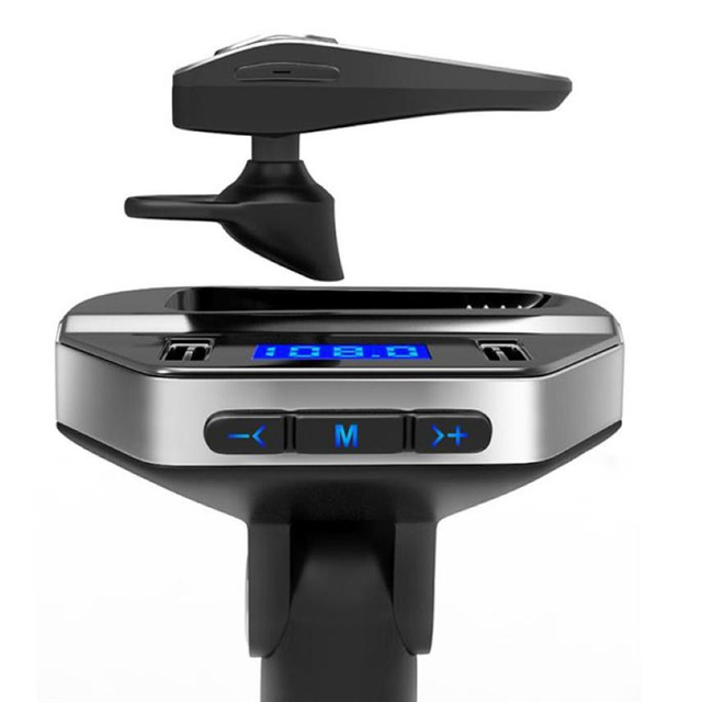 Transmiter samochodowy FM Bluetooth 5.0 V6 + słuchawka bezprzewodowa