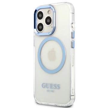 Etui Guess GUHMP13LHTRMB für iPhone 13 Pro / 13 6,1" Hartschale Metal Outline Magsafe