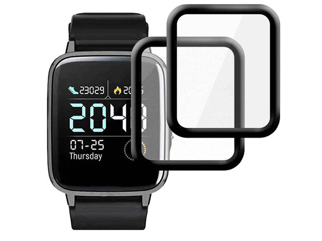 2x flexibles Alogy 3D Schutzglas für Haylou Solar LS02 schwarz