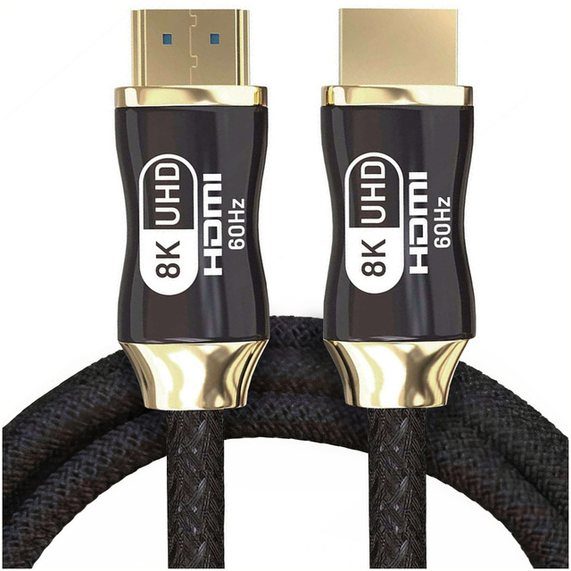 Kabel Przewód HDMI-HDMI 2.1 8K 60Hz 4K 120Hz do przekazywania obrazu i dźwięku Premium HQ 3m