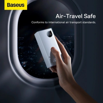 Baseus Adaman2 Powerbank mit Digitalanzeige 2x USB-A / 1x USB-C 10000mAh 30W - Weiß