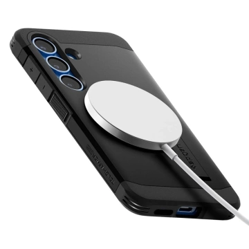 Etui für Samsung Galaxy S25 Schwarz Spigen Tough Armor MagSafe