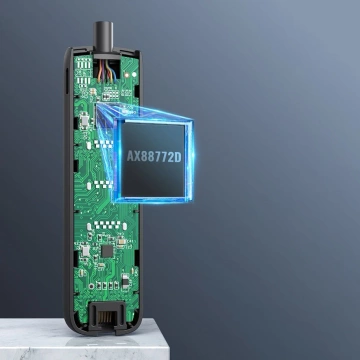 Ugreen Adapter USB - Ethernet RJ45 / 3 x USB schwarz (CM416)