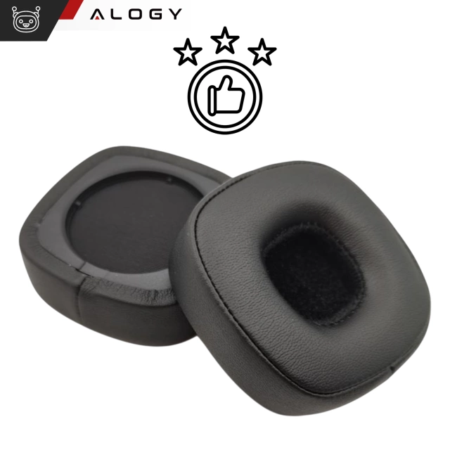 Nauszniki 2x wymienne pady gąbki do słuchawek do MARSHALL MAJOR IV 4 / BLUETOOTH Czarne + urządzenie do demontażu