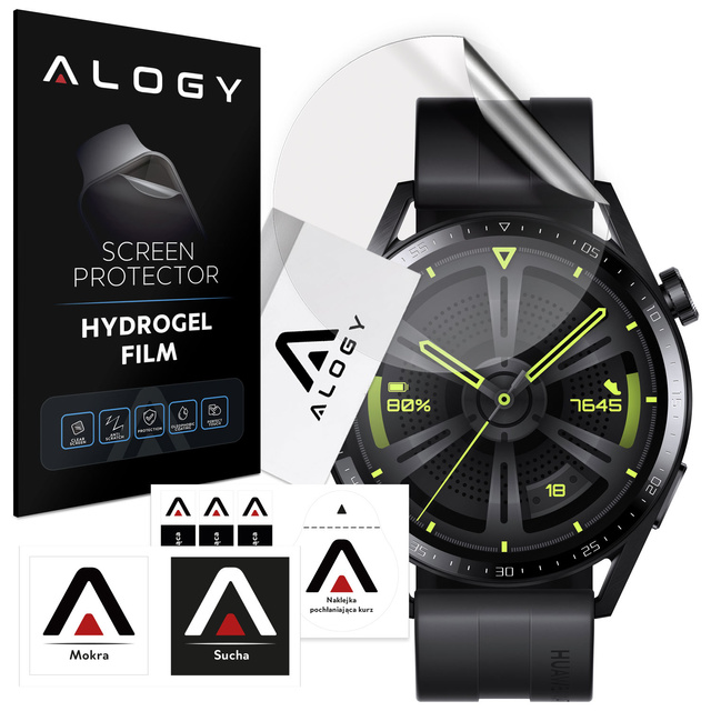 Hydrogel Alogy Hydrogel-Schutzfolie für Smartwatch für Huawei Watch GT 3 (46 mm)