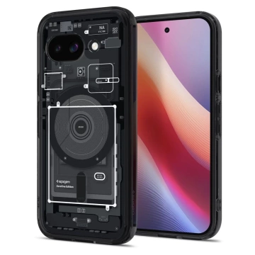Etui für Google Pixel 9a Spigen Ultra Hybrid MagSafe Zero One Schwarz